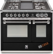 Steel Ascot 100, Rangecooker, 100 cm, Multifunktion, Farbe Schwarz, A10FF-6WBA , mit 5 Jahren Garantie!