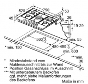 Constructa CA174252NL, Autarkes Gaskochfeld, Edelstahl-Design, mit 5 Jahren Garantie!