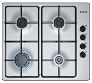 Constructa CA114253NL, Autarkes Gaskochfeld, Edelstahl-Design, mit 5 Jahren Garantie!