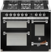 Steel Ascot 100, Rangecooker, 100 cm, Multifunktion, 3 fen, Farbe Schwarz, A10FFF-4MBA , mit 5 Jahren Garantie!