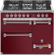 Steel Ascot 100, Rangecooker, 100 cm, Multifunktion, 3 fen, Farbe Bordeauxrot, A10FFF-D-6WBR , mit 5 Jahren Garantie!
