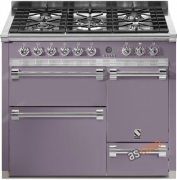Steel Ascot 100, Rangecooker, 100 cm, Multifunktion, 3 fen, Farbe Ametista, A10FFF-D-6WAA , mit 5 Jahren Garantie!