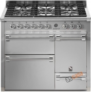 Steel Ascot 100, Rangecooker, 100 cm, Multifunktion, 3 fen, Farbe Edelstahl, A10FFF-D-6LSS , mit 5 Jahren Garantie!