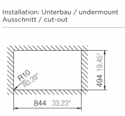 Schock Wembley D-100 U Unterbau, Magnolia