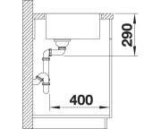 Blanco Andano 340-IF, InFino Ablauf, 522953