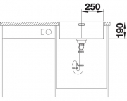 Blanco Andano 500-IF, InFino Ablauf, 522965
