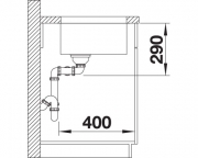 Blanco Andano 400/400-U, InFino Ablauf, 522987