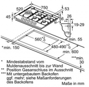 Neff TDS 2779 N / T27DS79N0D, Autarkes Gaskochfeld, mit 5 Jahren Garantie!
