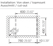 Schock Mono D-100XS A Einbau/Auflage, Bronze
