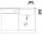 Blanco Etagon 500-U Silgranit PuraDur, Farbe champagner, InFino Ablauf, 522233