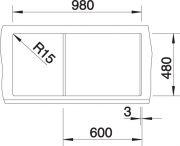 Blanco Metra 6 S Silgranit PuraDur 2, Farbe muskat, 521892