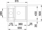 Blanco Metra 6 Silgranit PuraDur 2, Farbe muskat, 521889