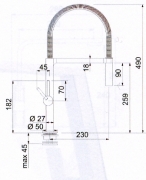 Franke Lounge Chrom Einhebelmischer Zugauslauf 115.0177.640