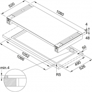 Franke Mythos Kochfeldabzug FMY 905 HE, schwarz, 9 cm, mit 5 Jahren Garantie!