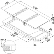 Franke Mythos Kochfeldabzug FMY 905 HE, schwarz, 9 cm, mit 5 Jahren Garantie!