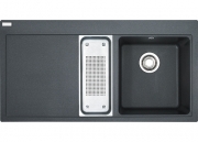 Franke Mythos MTG 651-100 Einbausp�le, Fragranit+, Farbe Graphit, Druckknopfventil, 114.0476.965