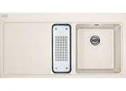 Franke Mythos MTG 651-100 Einbausp�le, Fragranit+, Farbe Magnolia, Druckknopfventil, 114.0476.981