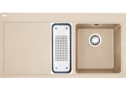 Franke Mythos MTG 651-100 Einbausp�le, Fragranit+, Farbe Beige, Druckknopfventil, 114.0476.985