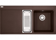 Franke Mythos MTG 651-100 Einbausp�le, Fragranit+, Farbe Chocolate, Druckknopfventil, 114.0476.991