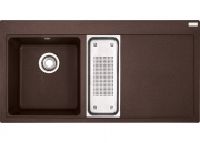 Franke Mythos MTG 651-100 Einbausp�le, Fragranit+, Farbe Chocolate, Druckknopfventil, 114.0476.992