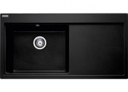 Franke Mythos MTG 611-100 Fragranit DuraKleen Plus, Becken links, Farbe Onyx, 114.0476.996