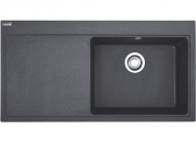 Franke Mythos MTG 611-100 Fragranit DuraKleen Plus, Becken rechts, Farbe Onyx, 114.0476.995