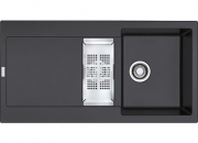 Franke Maris MRG 651 Fragranit+, Einbausple, Druckknopfventil, Farbe Onyx, 114.0477.257