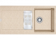 Franke Maris MRG 651 Fragranit+, Einbausple, Druckknopfventil, Farbe Beige, 114.0477.276