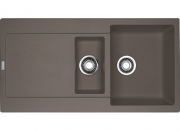 Franke Maris MRG 651 Fragranit+, Einbausple, Druckknopfventil, Farbe Umbra, 114.0477.279