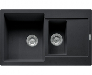 Franke Maris MRG 651-78 Fragranit+, Druckknopfventil, Farbe Onyx, 114.0477.282