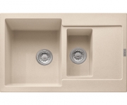 Franke Maris MRG 651-78 Fragranit+, Druckknopfventil, Farbe Beige, 114.0477.306