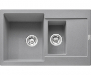 Franke Maris MRG 651-78 Fragranit+, Druckknopfventil, Farbe Steingrau, 114.0477.302