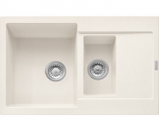 Franke Maris MRG 651-78 Fragranit+, Druckknopfventil, Farbe Magnolia, 114.0477.304