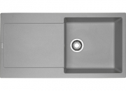 Franke Maris MRG 611-100 Fragranit+, Druckknopfventil, Farbe Steingrau, 114.0477.355