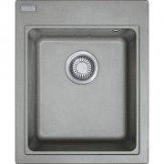 Franke Maris MRG 610-42, Fragranit+, Druckknopfventil, Farbe Steingrau, 114.0477.425