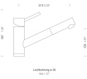 Schock Altos S Zugauslauf, Edelstahl massiv, Hochdruck, 530120 EDM