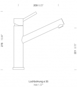 Schock Altos W Festauslauf, Edelstahl massiv, Hochdruck, 529005 EDM