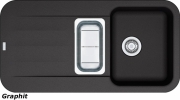 Franke Pebel PBG 651, Fragranit+, Druckknopfventil, Farbe Graphit, 114.0477.109
