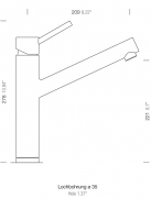 Schock Altos Festauslauf, Edelstahl massiv, Niederdruck, 529003 EDM