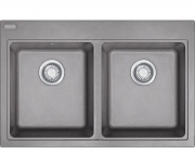 Franke Maris MRG 620, Fragranit+, Druckknopfventil, Farbe Steingrau, 114.0477.532