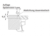 Franke Maris MRG 211-77, Fragranit+, flchenbndig, Farbe Cashmere, 135.0477.482