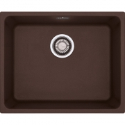 Franke Kubus KBG 210-53, Fragranit+, flchenbndig, Druckknopfventil, Farbe Chocolate, 135.0477.096