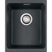 Franke Kubus KBG 210-37 Fragranit+, flchenbndig, Druckknopfventil, Farbe Graphit, 135.0477.098