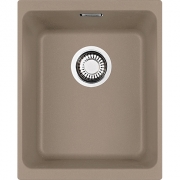 Franke Kubus KBG 210-37 Fragranit+, flchenbndig, Druckknopfventil, Farbe Cashmere, 135.0477.105