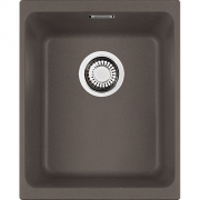 Franke Kubus KBG 210-37 Fragranit+, flchenbndig, Druckknopfventil, Farbe Umbra, 135.0477.106