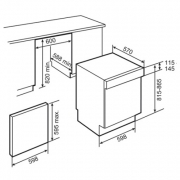 Teka DW 605 S, Geschirrspler teilintegriert, 60 cm, EEK: A++, mit 5 Jahren Garantie!