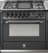 Steel Ascot 90, Rangecooker, 90 cm, Combisteam, Farbe Anthrazit, A9S-4BAN, mit 5 Jahren Garantie!