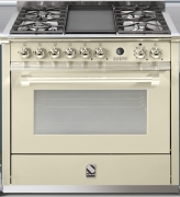 Steel Ascot 90, Rangecooker, 90 cm, Combisteam, Farbe Crema, A9S-4BCR, mit 5 Jahren Garantie!