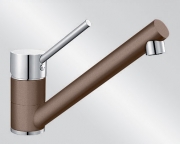 Blanco Antas Silgranit-Look Niederdruck, 2-farbig, Farbe muskat/chrom, 521702