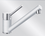 Blanco Antas Silgranit-Look Niederdruck, 2-farbig, Farbe muskat/chrom, 521702